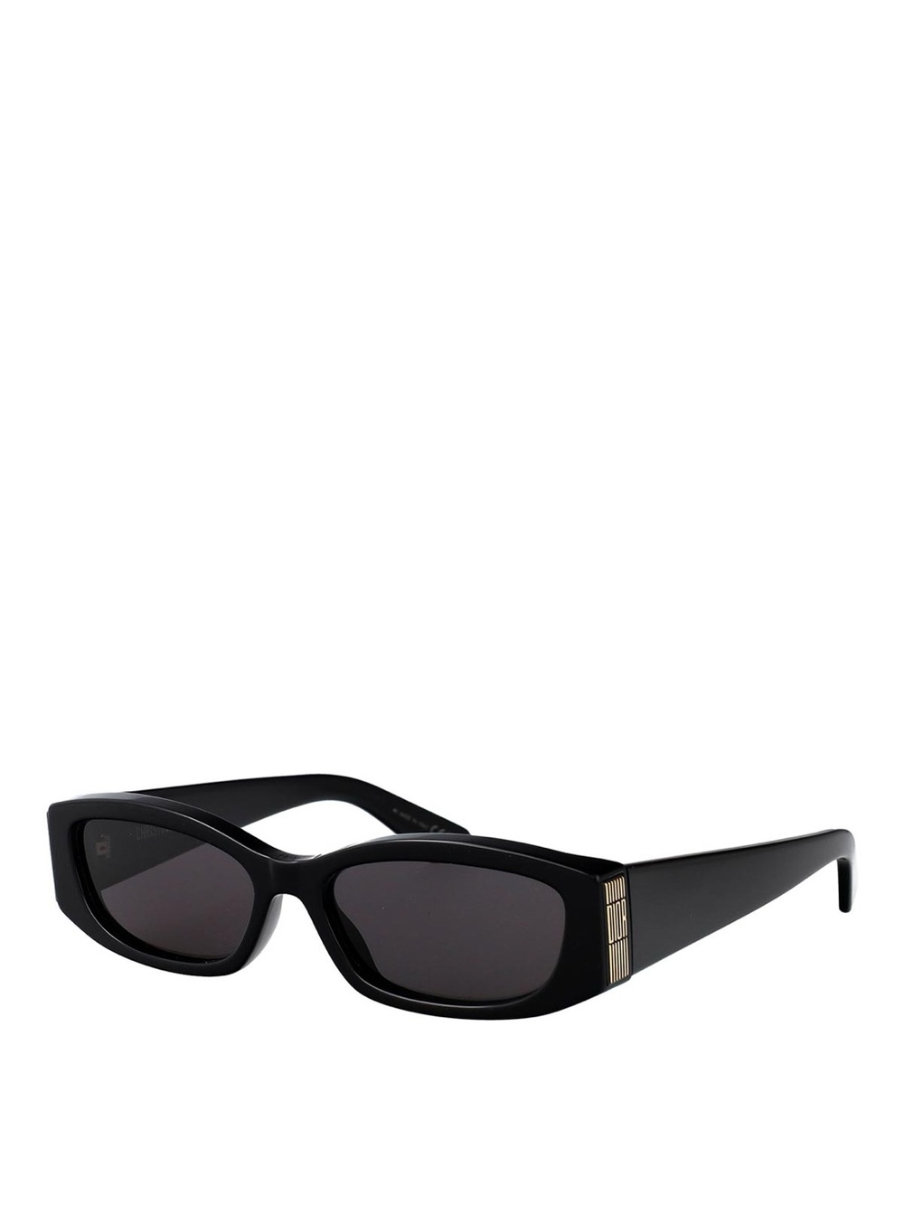 Black Cat-Eye Women’s Sunglasses with Gold Accent
